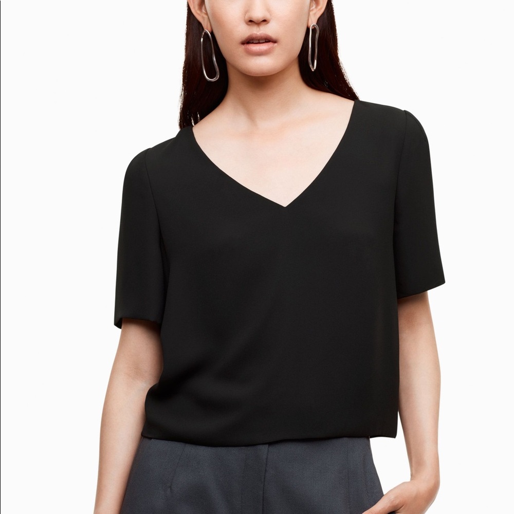 Aritzia Babaton Randy blouse XXS black
